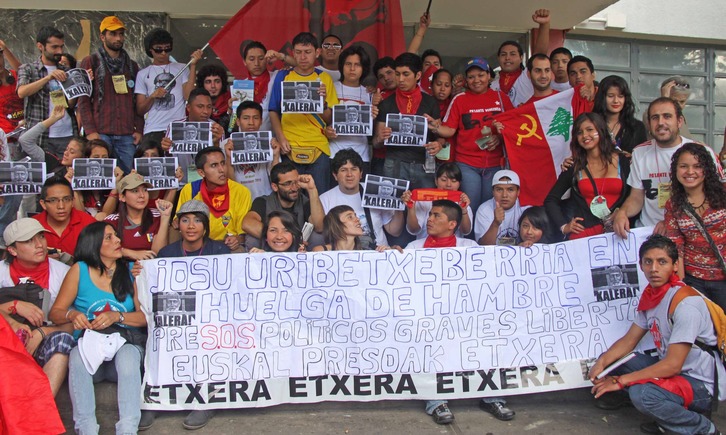 La situación de Uribetxeberria también ha sido denunciada en Venezuela.