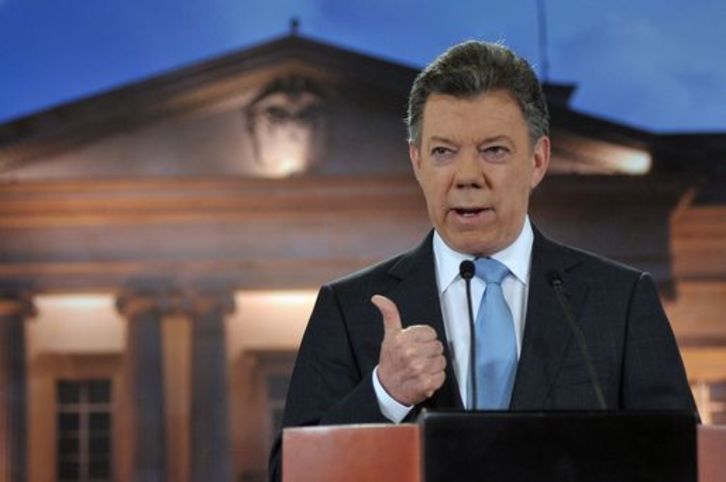 El presidente colombiano, Juan Manuel Santos. (Cesar CARRION/AFP)