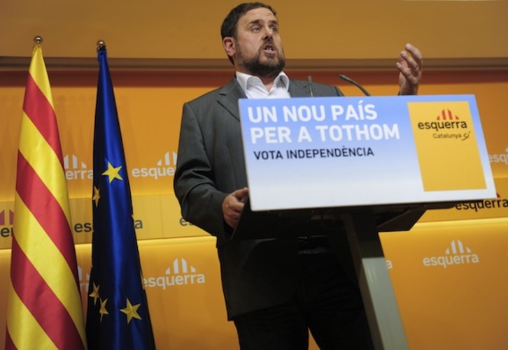 El lider de ERC, Oriol Junqueras, en una foto de archivo. (Josep LAGO/AFP)