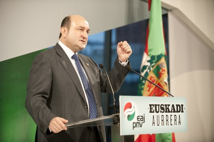 El presidente del EBB del PNV, Andoni Ortuzar. (Jon HERNAEZ/ARGAZKI PRESS)