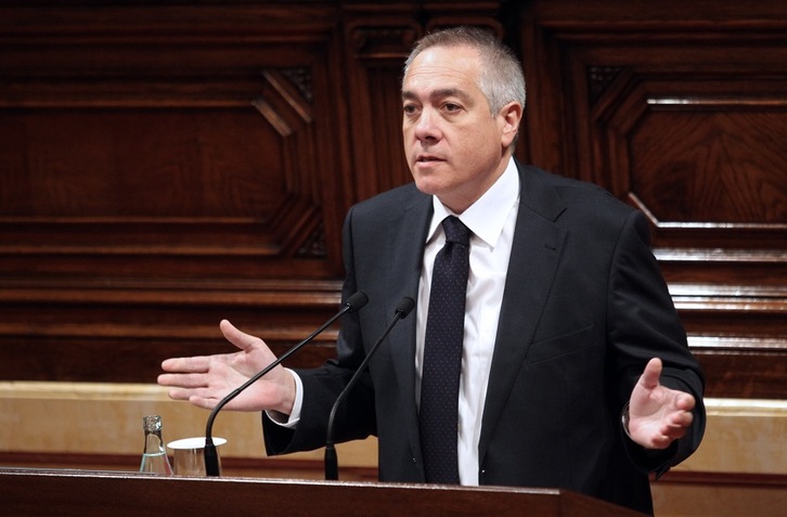 Pere Navarro, durante una intervención en el Parlament. (Quique GARCÍA/AFP)
