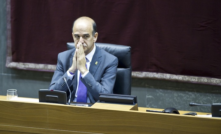 Alberto Catalán, en el Parlamento navarro, en octubre del año pasado. (Jagoba MANTEROLA/ARGAZKI PRESS)