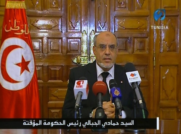 El primer ministro tunecino ha anunciado su intención de formar un nuevo gobierno en un discurso televisado. (AFP)