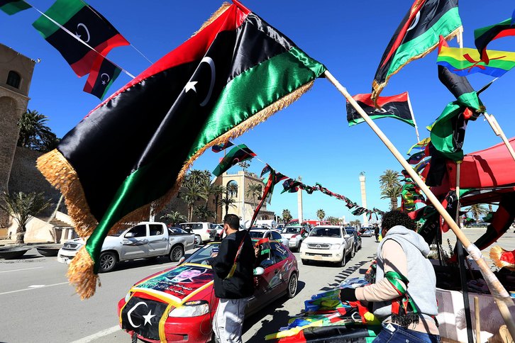 Las movilizaciones comenzaron ayer en Libia. (Mahmud TURKIA /AFP)