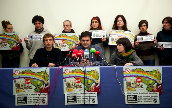 Comparecencia para convocar las manifestaciones contra la LOMCE. (Marisol RAMIREZ/ARGAZKI PRESS)