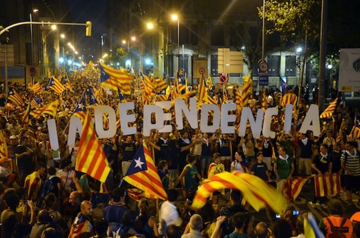 Millón y medio de catalanes salieron a la calle el 11 de setiembre del año pasado. (ANC)