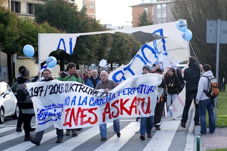 Manifestación por la libertad de Inés del Río en Iruñea. (Idoia ZABALETA/ARGAZKI PRESS)