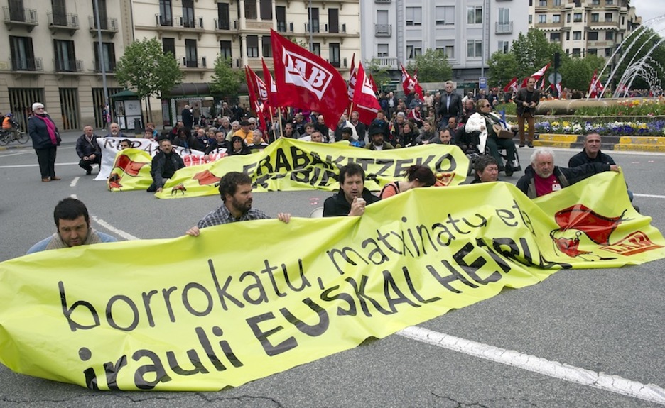 LABek manifestazioa egin du Iruñean. (Idoia ZABALETA/ARGAZKI PRESS)