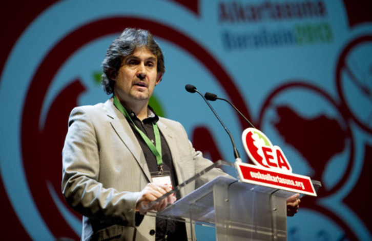 Pello Urizar, secretario general de EA. (Idoia ZABALETA/ARGAZKI PRESS)