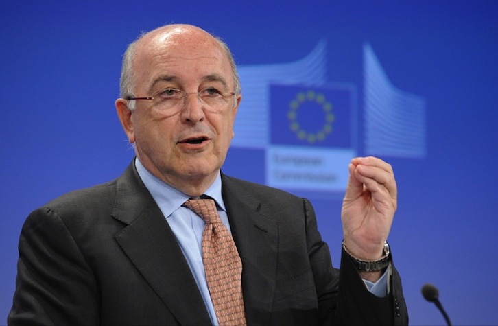 Joaquín Almunia, comisario europeo de Competencia, el pasado 19 de junio. (John THYS/AFP) 