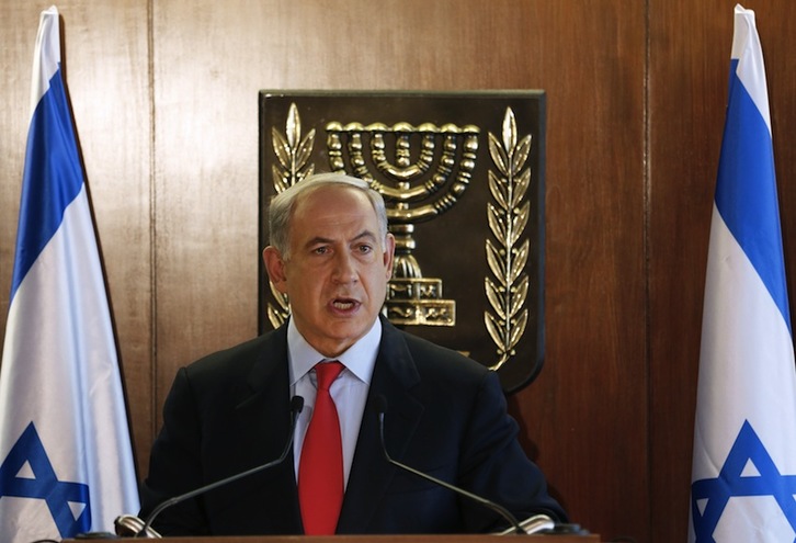 El primer ministro israelí, Benjamin Netanyahu. (Baz RATNER/AFP)