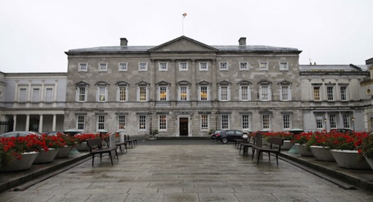Vista del edificio que acoge el Senado irlandés. (Peter MUHLY/AFP PHOTO)