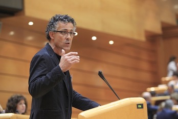 El diputado de Amaiur en el Congreso español, Xabier Mikel Errekondo. (J. DANAE/ARGAZKI PRESS)