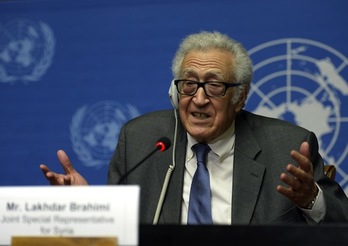 El enviado de la ONU y la Liga Árabe para Siria, Lakhdar Brahimi. (Philippe DESMAZES/AFP PHOTO)