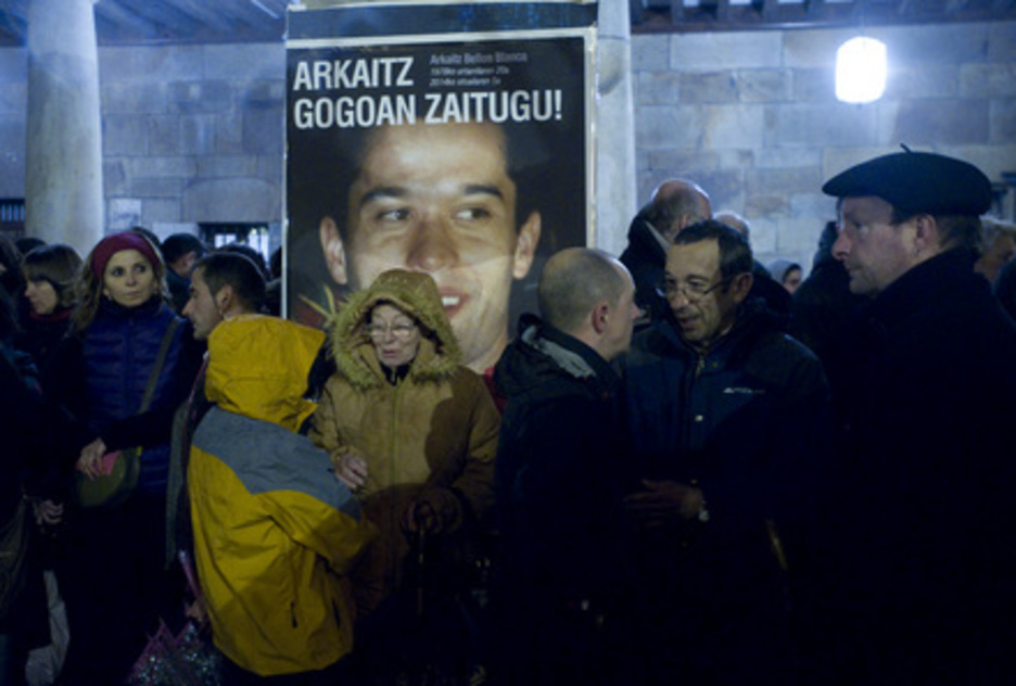 Mobilizazioak ugariak izan ziren atzo Euskal Herrian Arkaitz Bellonen heriotza salatzeko. (Marisol RAMIREZ/ARGAZKI PRESS)