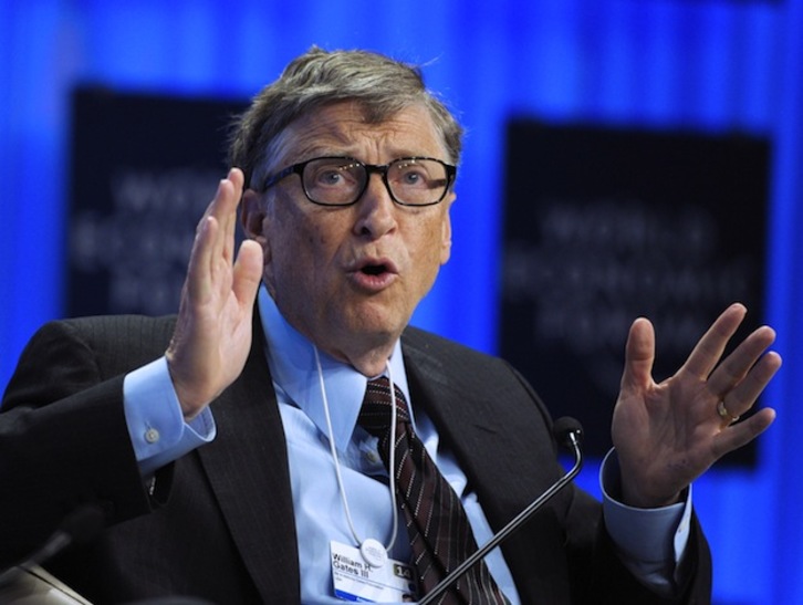 Bill Gates es el hombre más rico del mundo, según «Forbes». (Eric PIERMONT / AFP PHOTO) 
