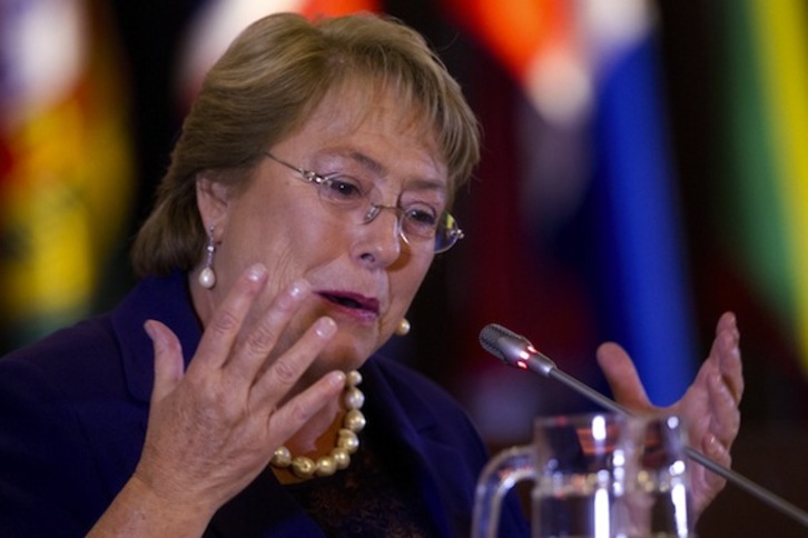 La presidenta de Chile, Michelle Bachelet. (Claudio REYES/AFP PHOTO)