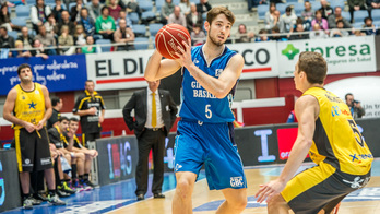 Gipuzkoa Basket ha tenido que trabajar mucho para lograr la victoria. (Gorka RUBIO / ARGAZKI PRESS)