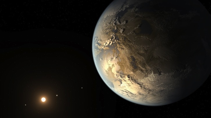 Recreación del planeta Kepler-186f llevada a cabo por la NASA. (AFP)