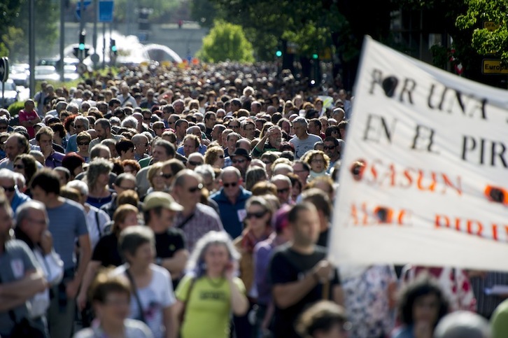 Manifestación convocada por la Plataforma Navarra de Salud. (Iñigo URIZ / ARGAZKI PRESS)