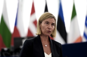 La jefa de la diplomacia europea, Federica Mogherini. (FREDERICK FLORIN / AFP)