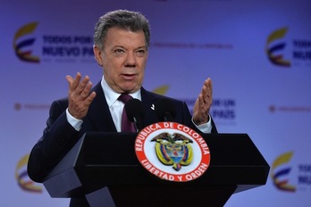 El presidente de Colombia, Juan Manuel Santos. (César CARRIÓN/AFP)