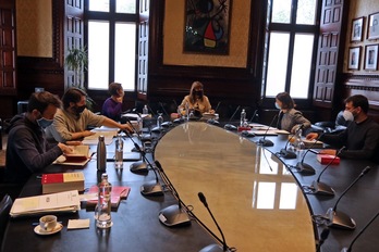 Reunión de la Mesa del Parlament para tratar la tramitación de las iniciativas presentadas durante esta última semana. (Parlament de Catalunya)