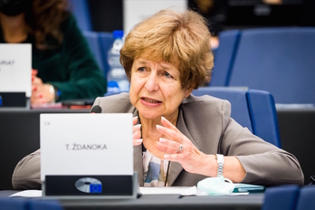 Tatiana Zdanoka ha denunciado el juego político con las víctimas. (Daina LE LARDIC/European Union/EP)