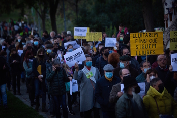 Manifestación en Canet de Mar contra la sentencia del Supremo. (David Zorrakino | Europa Press)