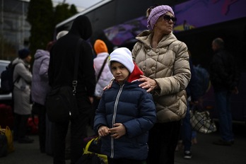 Imagen de refugiados ucranianos llegados a Alemania.
